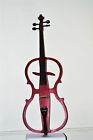 4-4ceco-1dw Cecilio Electric Cello Full Size Ebony Style Mahogany
