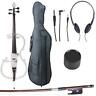 4-4ceco-2wh Cecilio Pearl White Electric Cello With Ebony Fittings In Style