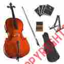 44cco100 Cecilio Full Size Cello Stand Bow Rosin Bridge Soft Case Extra Set Strings 762137301336