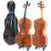 4cco-600 4 Cecilio Cello Handmade Oil Finish Ebony Soft Hard Case Tuner 847848002960