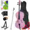 4cco-pink Cecilio 1 4 Cco-pink Student Cello Outfit W Soft Case Book Strings Stand 847848000331
