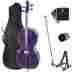 4cco-purple Cecilio Size 1 4 Student Cello Metallic Purple Stand Soft Case 847848000386