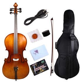 Ec1b4br 5string Electric Acoustic Cello 4/4 Maple Spruce Wood Hand Made Ebony Fittings Ec1b4br 5string Electric Acoustic Cello 4/4 Maple Spruce Wood Hand Made Ebony Fittings