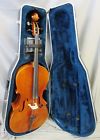 900-4 4 J Bauer 1995 48 Full Size Cello W Skb Hard Plastic Travel Case Usa