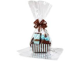 A1 Bakery Supplies A1b1-cbb1830-10sl 10 Pack Flat Large 18 In X 30 Clear Cellophane Bags Gift Basket Cello