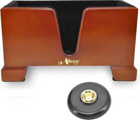 Stc02 Aileen 313045136116 4/4 Full Size Burgundy Wooden Cello Box Stand Black Premium Velvet