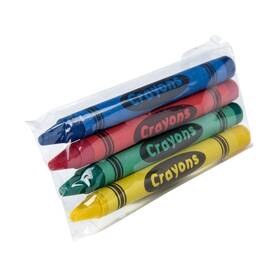 Cr20004pkp-c Amercare 4-pack Cello Wrapped Crayons Case Of 500 4 Count Pack 1