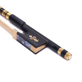 Amzz 718519620519 4/4 Professional Carbon Fiber Violin Bow - Full Size Orchestra With