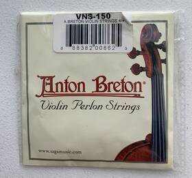 Vns-150 Anton Breton Perlon Violin Strings 4/4 Size Polished Saga Musical Co