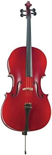 375-1-4 Becker 375 1/4 Size Cello With Bow And Bag - Red/brown Satin Finish
