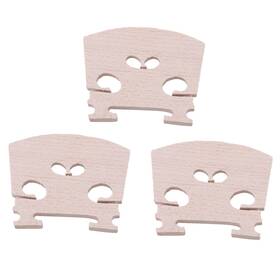 Bstinay Nw191568111865764863 4/4 Full Size Violin Fiddle Bridge Burlywood Pack Of 3 Wood Color 50x40x6mm