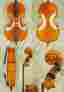 C1273 Stradivari Gliga Antiqued 1 8 Intermediate Level Gems Cello W Fiberglass Case And Bow