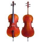 Cac500at-12 Luca Flamed Cello Outfit With Ebony Fittings And 825232552628