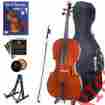 4cco-200 Cco-200 1 Cecilio 4 Solidwood Cello Outfit W Hard Soft Case Book Stand Bow 847848002823