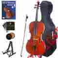 8cco-200 Cco-200 1 Cecilio 8 Solidwood Cello Outfit W Hard Soft Case Book Stand Bow 847848002830