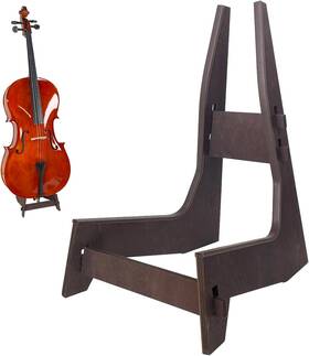 Cb-9001-1027002 Coloofo Cello Stand Support Holder Made Of Wood With Rubber Protection