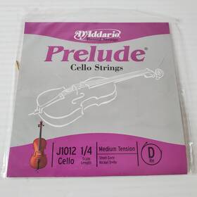 J1012 Daddario Prelude 1/4 Cello D String Steel Core Nickel Wound Dftaddario New J1012 Daddario Prelude 1/4 Cello D String Steel Core Nickel Wound Dftaddario New