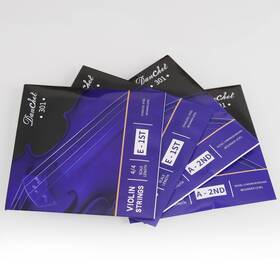 Danchet 709450181177 Violin Strings 4/4 E1. 2 Pcs And A2. Beginners Level Ball End Stainless