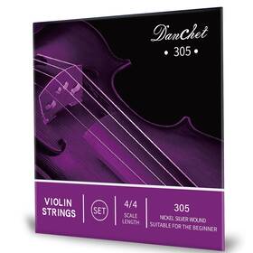 Danchet 709450181191 Violin Strings 4/4 Full Set Senior Level Ball End Nickel Silver Wound 305̷