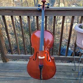 Mc1800-3 Dluca Mc1800-3/4 Dftluca Meister Handmade Ebony Fitted Cello 3/4