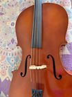 E221-4 Hermann Beyer Intermediate Cello Good Condition New Strings Soft Case