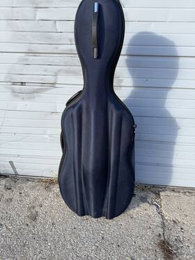 Cacl12 Eastman Cello Case 4/4 Semi Soft Hard Standard Full Size Blue L K