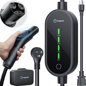 Ecogenix Ec01-t Level 1/2 Tesla Mobile Charger 16a/110v-240v Portable Home Charging