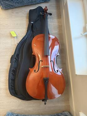 072-151 Franz Hoffmann -size Cello 2013 Kpap Bow And Soft Case