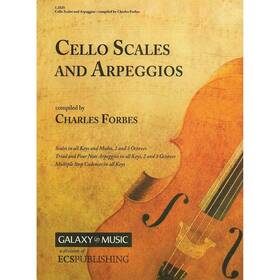 Galaxy Music 600313125256 Cello Scales And Arpeggios Charles Forbes