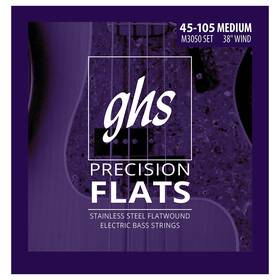 Ghs Strings Cgh-3050m M3050 4-string Bass Precision Flats Stainless Steel Flatwound Ba