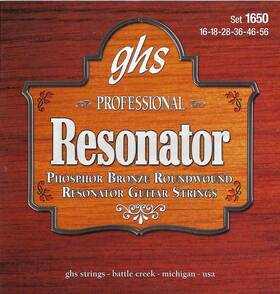Ghs-1650 Ghs Strings Resonator/dobro G-tuning Phosphor Bronze 16-56 1650