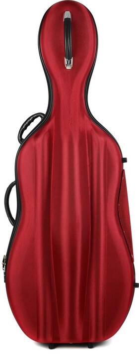 Cc490w-1-r Howard Core Cc490w Cello Case - Red 4/4 Size
