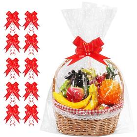 Joyit H0-12 50 Pcs Clear Cellophane Bags With White Dot 18 In X 30 - 3 Mil Thi