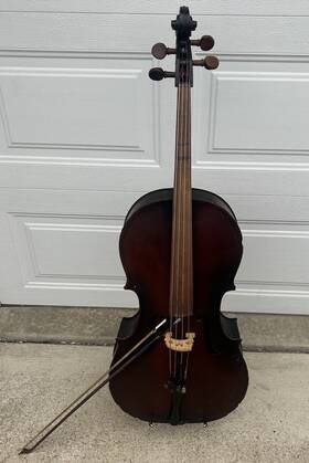 26785 Kay Vintage 3/4 Cello #26785 With Bow
