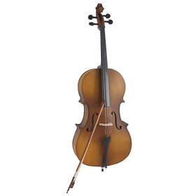Kcelarec 738629048577 4/4 Acoustic Cello With Case Bow Rosin Matte Golden Full Size