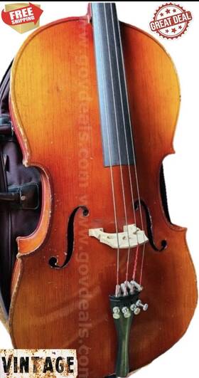 Knilling 152h Bucharest 1/2 Size Cello Vintage Made In Romania Serial #11277