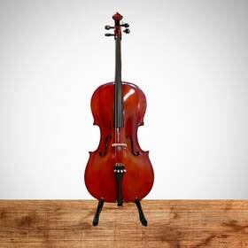 153sh Knilling Summit Sebastian 1/2 Scale Student Cello With Bow And Carry Bag