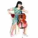 Kpq9192025320376tj Unbranded Generic 1 4 Cello Gloss Finish Basswood Face Board Solid Wood With Bow Rosin Bag O0d2