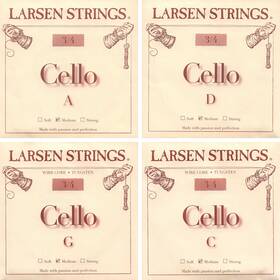 Larsen 813605012923 3/4 Cello String Set - Medium