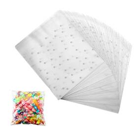 Lifelum 779880228964 Self Adhesive Cellophane Treat Bags - 200 Pcs 5.5 Inch X Clear Plastic Wh