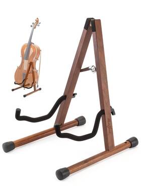 Musbeat 975595650234 Cello Stand A-frame With Bow Holder For Display Handcraft