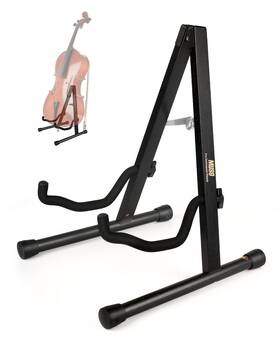 Muso 725889598447 Cello Stand With Bow Holder A-frame Floor Padded Foam Handcrafted