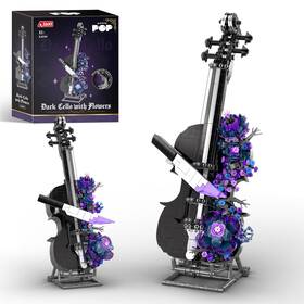 Nexbrixxi Kj030 Musical Instruments Cello Building Set Gothic Flower And Sharp Knife Bu