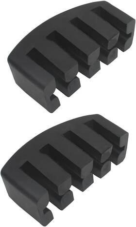 Ozxno 445051323389 2pcs Cello Practice Mute Rubber Volume Reducer Black