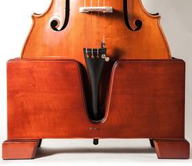 Pttcsw01 Paititi Premium Cello Burgundy Solid Wood Stand Velvet Plush
