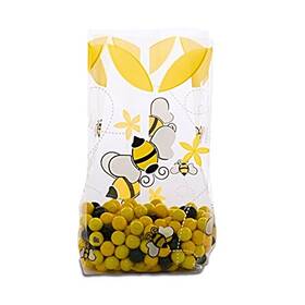 Paper Mart 751021081 Honey And Bees Cello Bags 4 Inch X 2 1/2 9 - 1.2 Mil Thick Quantity 100