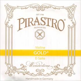 Pirastro Stvngol11 1stl Gold Label 4/4 Violin E String - Medium Steel Loop End