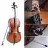 Qta2523971210974kz Unbranded Generic 1 4 Size Cello Matte Finish Basswood Face Board With Bow Rosin Carrying Bag A1c5