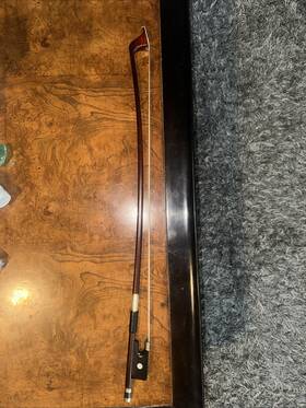 20231020rbc650 Rainbow 4/4 Size Pernambuco Cello Bow Ebony Frog Natural Horsehair