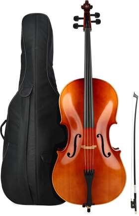 Rev7214of Revelle Rev72 Student Cello Outfit - 1/4 Size